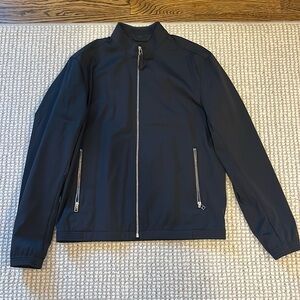 Theory Tailored Bomber Jacket in Foundation Twill